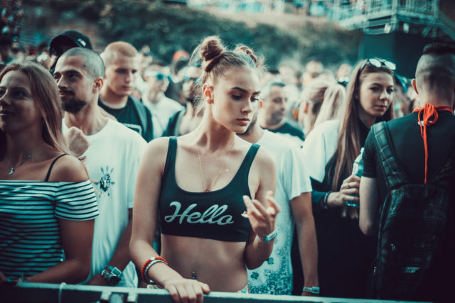 Beautiful Serbian woman at Exit Festival 2018