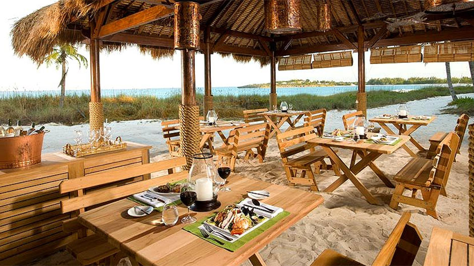 barefoot by the sea restaurant in Emerald Bay Bahamas