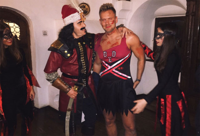 vlad the impaler was keen on lee walpole dressed as a zombie cheerleader